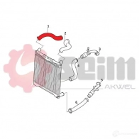 Патрубок интеркулера SEIM 1437801436 981839 I WK2H - Изображение 2
