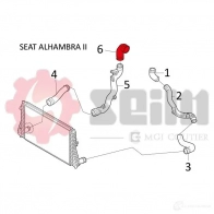 Патрубок интеркулера SEIM 3349809815901 2160032 ZJ 95C 981590 - Изображение 2