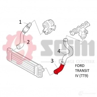 Патрубок интеркулера SEIM X3J3 V 3349809812788 2159844 981278 - Изображение 2
