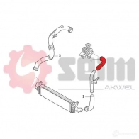 Патрубок интеркулера SEIM 982102 8 Z2GPQ 1438007240 - Изображение 2