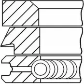 Поршневые кольца, комплект WILMINK GROUP 4041276 WG1096212 W LSBUDV 61421