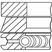 Поршневые кольца, комплект WILMINK GROUP 4041492 K94JSD WG1096442 TIU SKE