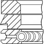 Поршневые кольца, комплект WILMINK GROUP 1CQZUU 4041494 WG1096444 X O3TNE