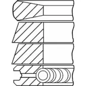 Поршневые кольца, комплект WILMINK GROUP 4041595 2E CM559 JB9CMIG WG1096553
