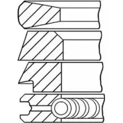Поршневые кольца, комплект WILMINK GROUP F0CG T0 WG1187026 4079416 I2NN5