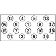 Болты ГБЦ, головки блока цилиндров WILMINK GROUP 5XG OY2V N027J 4080607 WG1188730