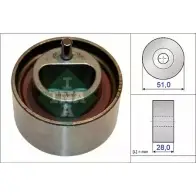 Натяжной ролик ГРМ WILMINK GROUP X BVVJG 4126528 WG1252652 JQ0YWL