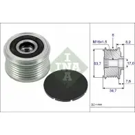 Обгонная муфта генератора WILMINK GROUP QBCGV WG1253793 4127658 5GM GB8