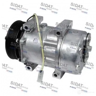 Компрессор кондиционера SIDAT S1P3 9TW Fiat Multipla (186) 1 Минивэн 1.6 16V Bipower (186AMB1A) 103 л.с. 1999 – 2010 11449a