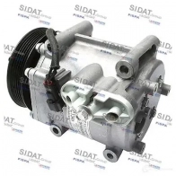 Компрессор кондиционера SIDAT GC VBQ Ford Fiesta 6 (CB1, CCN) Хэтчбек 1.4 TDCi 68 л.с. 2009 – 2024 18054a