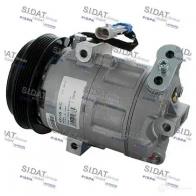 Компрессор кондиционера SIDAT F6QT7 I8 Opel Corsa (C) 3 Хэтчбек 1.2 Twinport (F08. F68) 80 л.с. 2004 – 2009 11443a