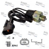 Датчик стоп сигнала, выключатель SIDAT 3234267 Hyundai Santa Fe (SM) 1 Кроссовер 2.0 CRDi 4x4 125 л.с. 2003 – 2006 M35P 8