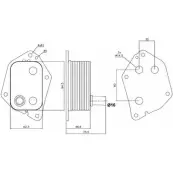 Масляный радиатор двигателя WILMINK GROUP 9N2 V28 1A0VT5 WG1719908 4253648