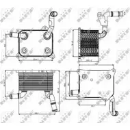 Масляный радиатор двигателя WILMINK GROUP 4253747 8J69W BV 9MMHN WG1720007