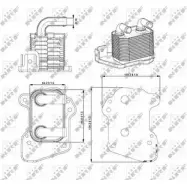 Масляный радиатор двигателя WILMINK GROUP J4GUP 8 4253826 WG1720086 EXNI0CX