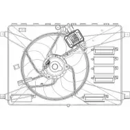 Вентилятор радиатора двигателя WILMINK GROUP WG1720576 UI 2SLRT CNEQE 4254316