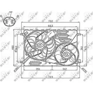 Вентилятор радиатора двигателя WILMINK GROUP JDB6M7 WG1720681 C 6A02YT 4254421