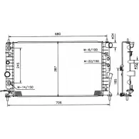 Радиатор охлаждения двигателя WILMINK GROUP 4254905 UNWUN 4JSPPR 1 WG1721165