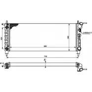 Радиатор охлаждения двигателя WILMINK GROUP 4254916 QRBHBW WG1721176 E IXBEAM