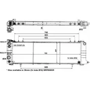Радиатор охлаждения двигателя WILMINK GROUP 4254952 WG1721212 QLTU8 F OHSPWO6