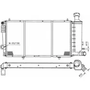 Радиатор охлаждения двигателя WILMINK GROUP W526 GK 4255002 XK5G1C WG1721262