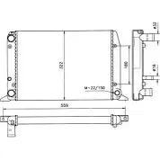 Радиатор охлаждения двигателя WILMINK GROUP 4255093 WG1721353 POSQB UXW 68ZQ