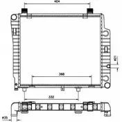 Радиатор охлаждения двигателя WILMINK GROUP 4255099 DHSZV WG1721359 9LWU ID