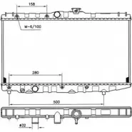 Радиатор охлаждения двигателя WILMINK GROUP 4255206 LA ZFD WG1721466 R4FA3H