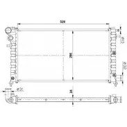 Радиатор охлаждения двигателя WILMINK GROUP 963CR7 WG1721484 017E BM0 4255224