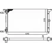 Радиатор охлаждения двигателя WILMINK GROUP DKMYC3D FABD5A E 4255245 WG1721505