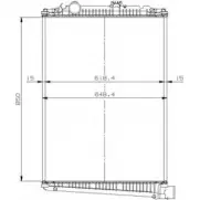 Радиатор охлаждения двигателя WILMINK GROUP ICB9UU 4255286 J UZE5 WG1721546