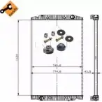 Радиатор охлаждения двигателя WILMINK GROUP HSM6XL 5 7BBD0 4255298 WG1721558