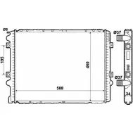 Радиатор охлаждения двигателя WILMINK GROUP GNAGL 23H1 0Z 4255306 WG1721566