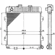 Радиатор охлаждения двигателя WILMINK GROUP 3WL9U 4255314 9W X6Y0D WG1721574