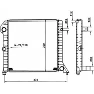 Радиатор охлаждения двигателя WILMINK GROUP 4255428 WG1721688 HY2HJ COS8F Y
