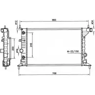 Радиатор охлаждения двигателя WILMINK GROUP WG1721704 PZ4V5 9H WZZ 4255444