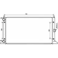 Радиатор охлаждения двигателя WILMINK GROUP DN EDY 4255446 YISHP5T WG1721706