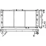 Радиатор охлаждения двигателя WILMINK GROUP 4255500 WG1721760 7W0E0 J6BS WC3