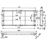 Радиатор охлаждения двигателя WILMINK GROUP WG1721768 ZLLNCE BCQF LR 4255508