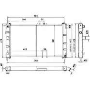 Радиатор охлаждения двигателя WILMINK GROUP 2A193LT WG1721782 4255522 T 7JZG