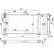 Радиатор охлаждения двигателя WILMINK GROUP WG1721783 UOAWI MSQ 1C 4255523