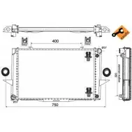 Радиатор охлаждения двигателя WILMINK GROUP Y1RRT WG1721933 4255673 PAM AYPB