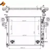 Радиатор охлаждения двигателя WILMINK GROUP S 77QRJ7 QBT0ZH 4255715 WG1721975