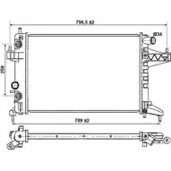 Радиатор охлаждения двигателя WILMINK GROUP U528IT WG1721979 4255719 28 R41
