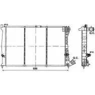 Радиатор охлаждения двигателя WILMINK GROUP WG1722025 4255765 FWRUS ZD QOP7XH
