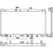 Радиатор охлаждения двигателя WILMINK GROUP T601J 705 F5O WG1722031 4255771