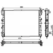 Радиатор охлаждения двигателя WILMINK GROUP 9ZGID6I WG1722033 9 H2IMW 4255773