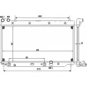 Радиатор охлаждения двигателя WILMINK GROUP WG1722046 PLZ2U M D111U7 4255786