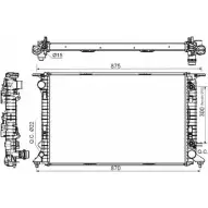 Радиатор охлаждения двигателя WILMINK GROUP WG1722052 4255792 CX HHW EP5N4V