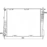 Радиатор охлаждения двигателя WILMINK GROUP 4255801 WG1722061 JKYEQ0R G OMQPEA